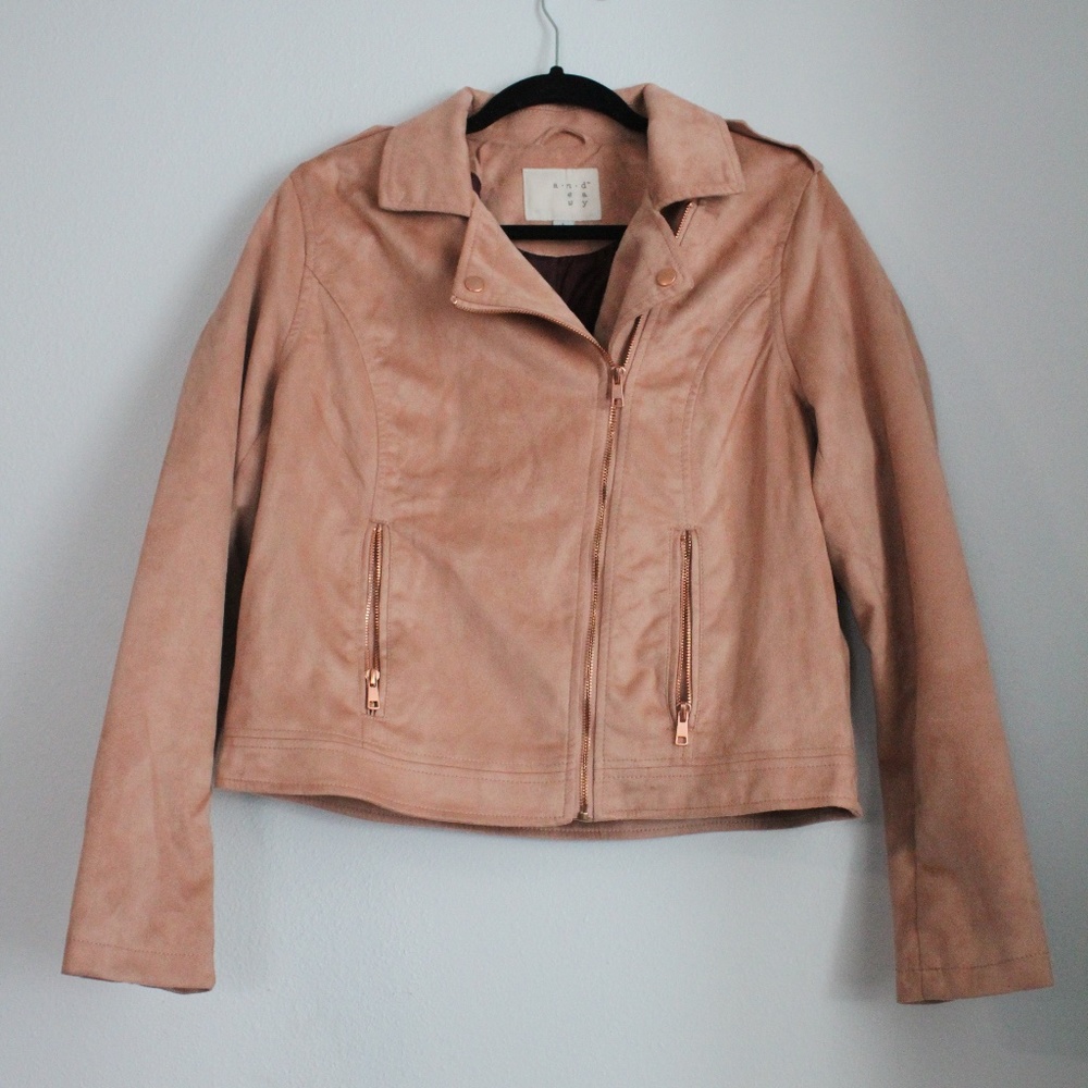 A New Day womans rose gold jacket size L